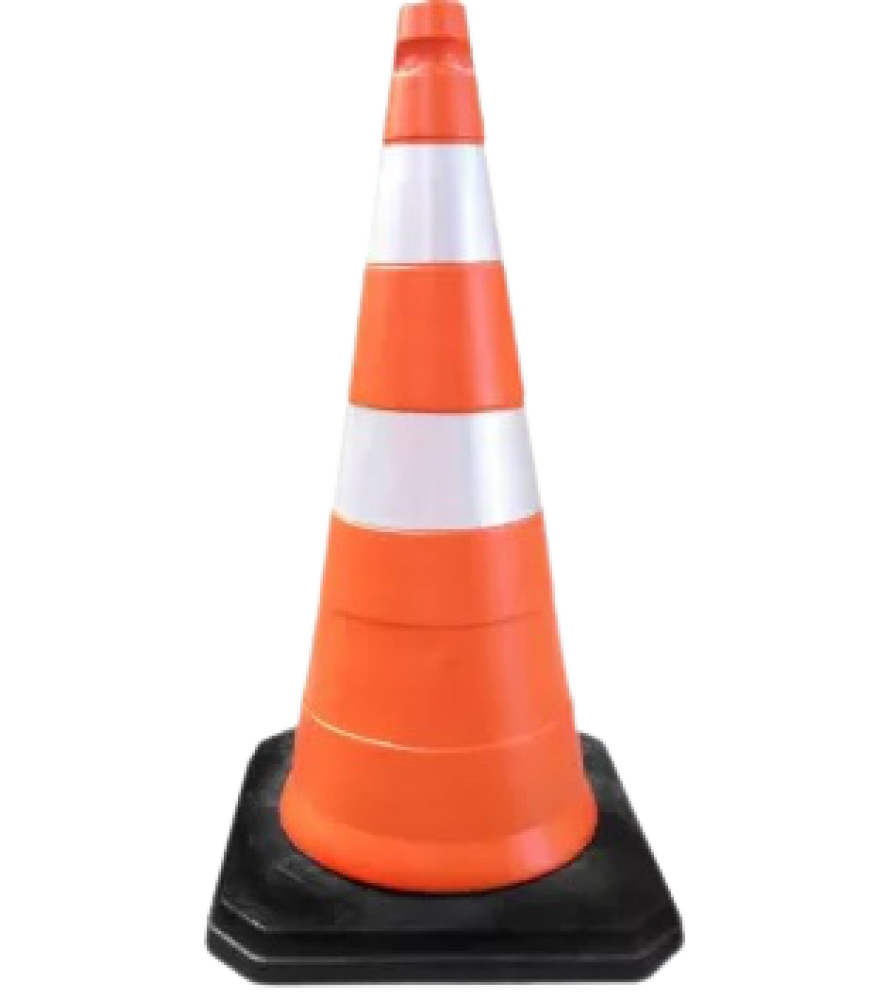 CONE DE SINALIZAÇÃO DE TRÂNSITO 75 CM 4,18 KG